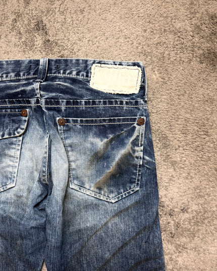 BLUE WAY "CRUSHED INDIGO" DENIM