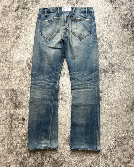 MR OLIVE "PAINTED GHOSTS" DENIM