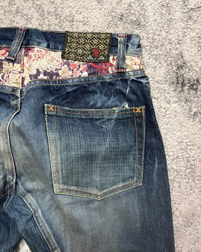 ETERNAL "KIKU FLOWER" DENIM