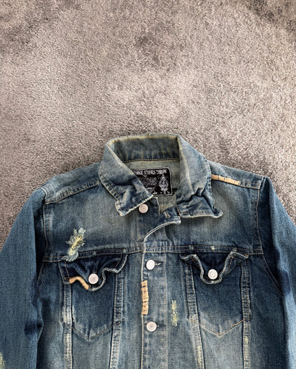 THREE STONES "DUST FADE" DENIM JACKET (S-M)