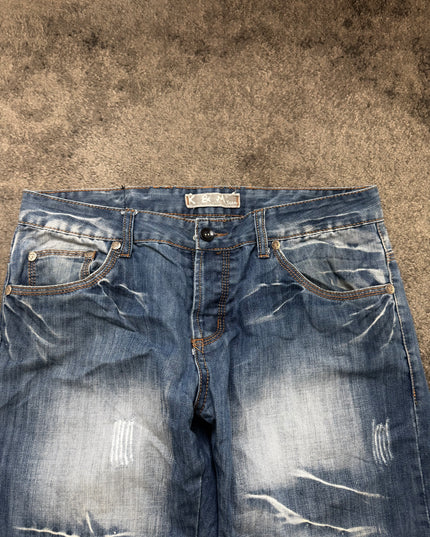KOSMO LUPO "CRACKED LIGHT" DENIM (M)