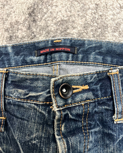 BLUE WAY "BROKEN SURFACE" DENIM