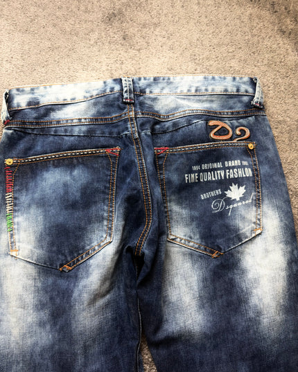 DSQUARED "SHADOW WHISKER" DENIM