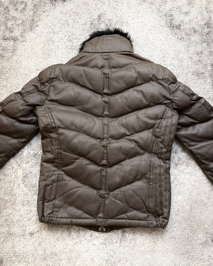 ABAHOUSE "BROWN SHADOWLINE" PUFFER