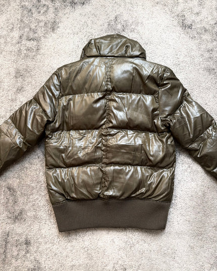 PURPLE YELLOW "ARCHIVE SHELL" PUFFER