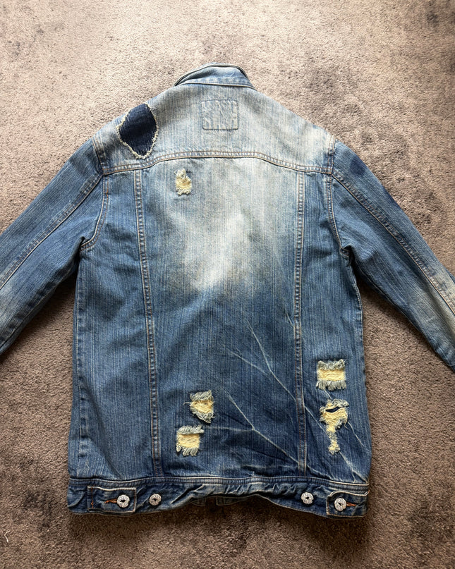 JACKROSE "BROKEN FADE" DENIM JACKET (M)
