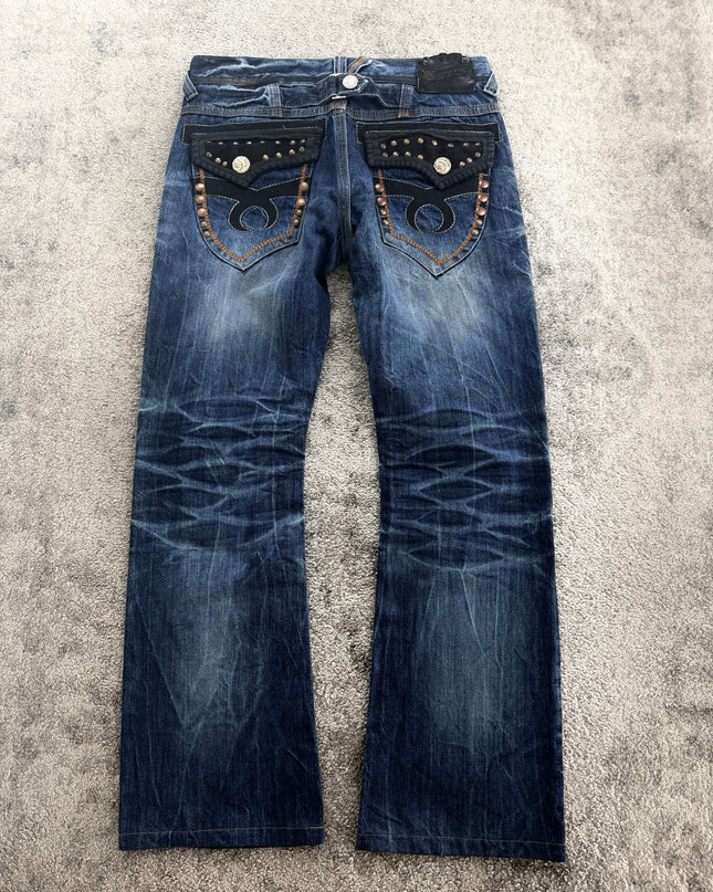 RED PEPPER "STUDDED LOGO" DENIM (M)