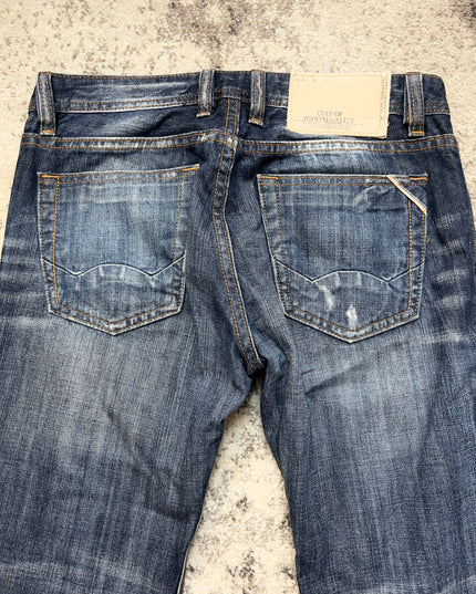 CULT OF INDIVIDUALITY RAW AND RIPPED DENIM