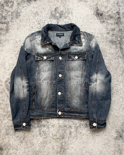 LOWBOX DECONSTRUCTED FADE DENIM JACKET