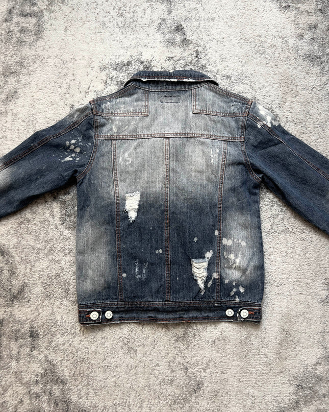 LOWBOX DECONSTRUCTED FADE DENIM JACKET